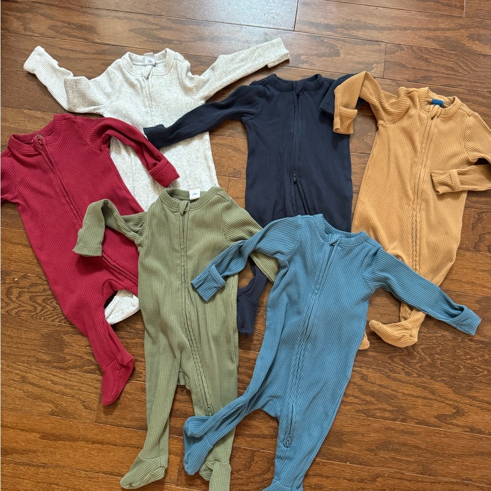 Old Navy baby pj footie bundle